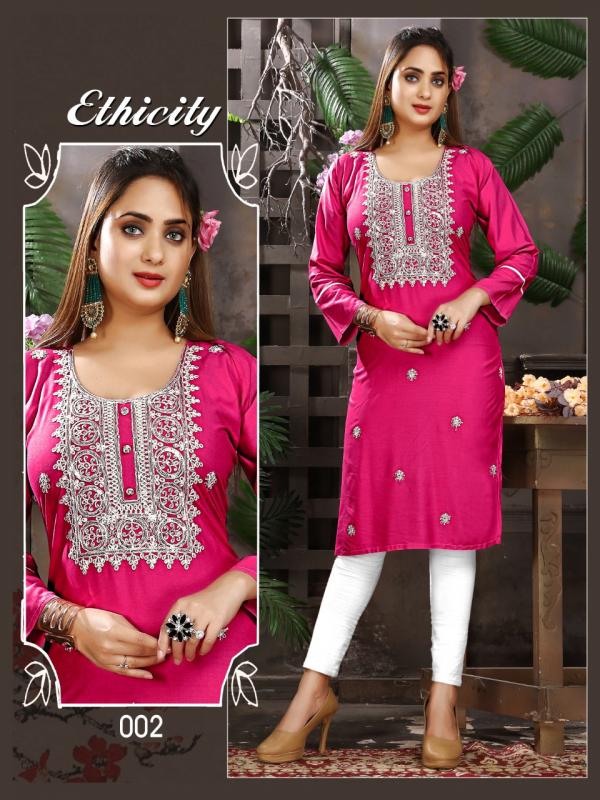 Trendy Ethnicity rayon designer Fancy Wear Designer Kurti Collection